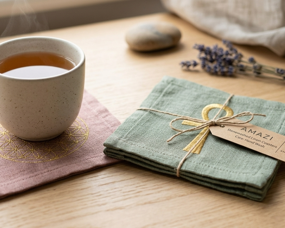 AMAZI Linnen Coasters